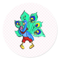 Parry Peacock stickers by BisforBirds Parry Peacock stickers