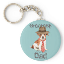 Parson Russell Dad Key Chain