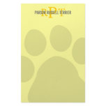 Parson Russell Terrier Breed Monogram Customized Stationery
