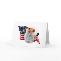 Parson Russell Terrier (broken) Flag cards
