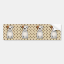 Parson Russell Terrier Cartoon Bumper Stickers