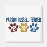 PARSON RUSSELL TERRIER Dad Paw Print 1 Fridge Magnet