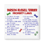 PARSON RUSSELL TERRIER Property Laws 2 Fridge Magnets