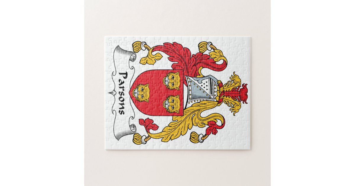 Parsons Family Crest Jigsaw Puzzle | Zazzle