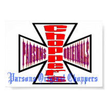 Parsons Original Choppers Logo Poster posters by gwenee71 Parsons Original Choppers Logo Poster posters