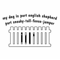 Part English Shepherd Part Fence-Jumper Photo Sculptures