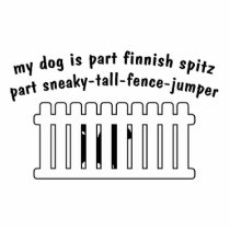 Part Finnish Spitz Part Fence-Jumper Acrylic Cut Out