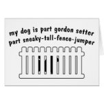 Part Gordon Setter Part Fence-Jumper cards