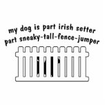 Part Irish Setter Part Fence-Jumper Photo Cutout