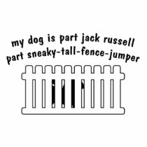 Part Jack Russell Part Fence-Jumper Photo Cutouts