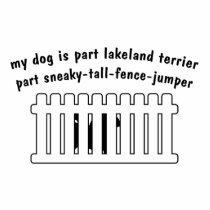 Part Lakeland Terrier Part Fence-Jumper Photo Cutout