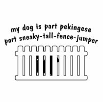 Part Pekingese Part Fence-Jumper Photo Cut Outs