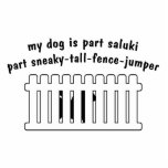 Part Saluki Part Fence-Jumper Cut Out