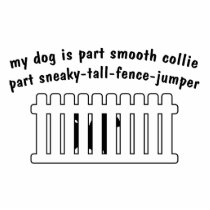 Part Smooth Collie Part Fence-Jumper Photo Cut Outs
