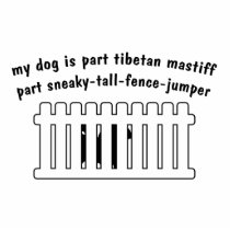 Part Tibetan Mastiff Part Fence-Jumper Cut Outs
