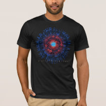 phraxis, space, sci-fi, fractals, apophysis, ringed, planets, desktop wallpaper, T-shirt/trøje med brugerdefineret grafisk design