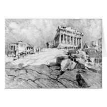 Parthenon Greece 1913 Card