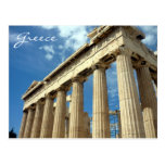 parthenon greece post card