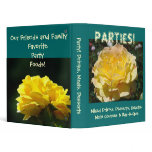 Parties! binder recipes Mixed Drinks Meals Dessert