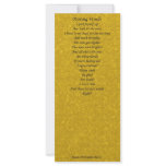 Parting Words Poetry Card - Set of 25 Rack Card Design