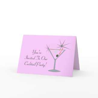 Partini Martini Glass card