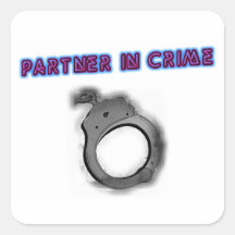 Partner In Crime Right Handcuff Sticker