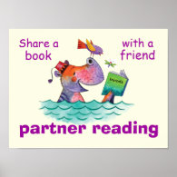 Partner Reading Classroom Poster