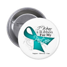 Partner - Teal Ribbon Awareness Buttons