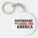 Partnership for a Liberal-Free America Keychains