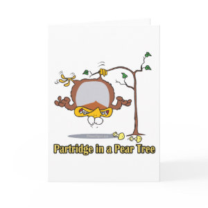 partridge in a pear tree 1st first day christmas card