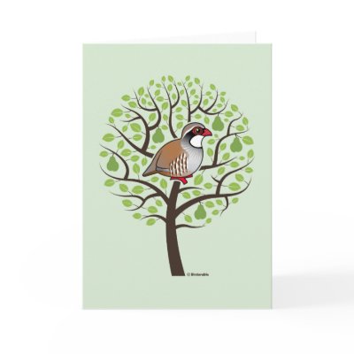 Partridge in a Pear Tree Greeting Card