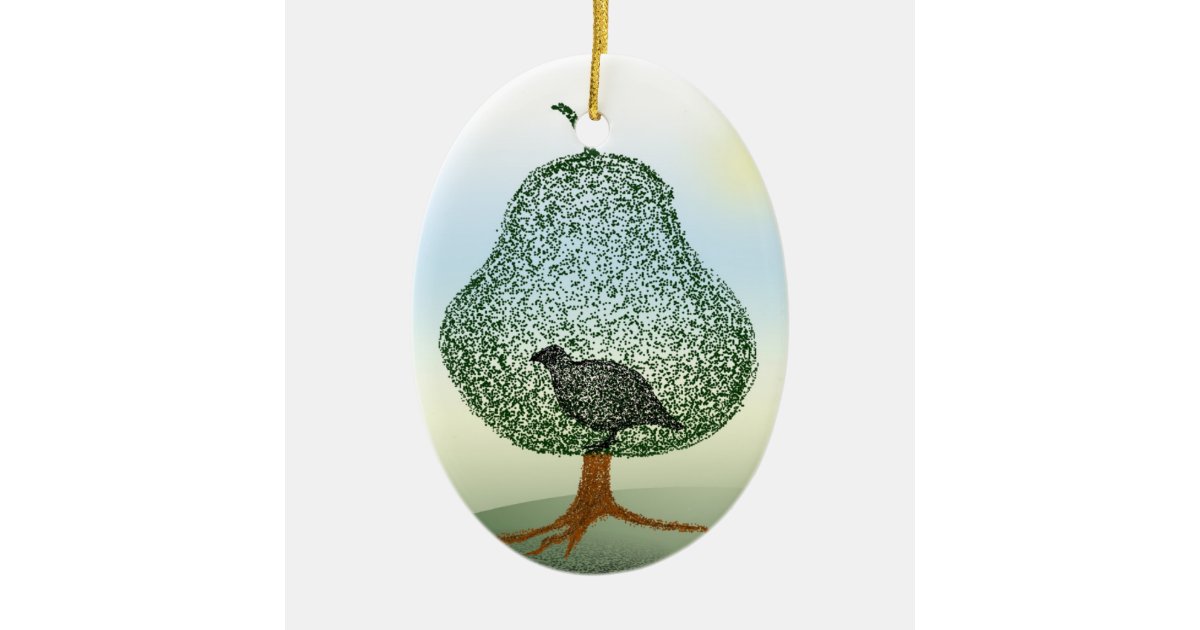 partridge in a pear tree christmas ceramic ornament zazzle partridge in a pear tree christmas ceramic ornament zazzle