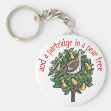 Partridge in a Pear Tree Key Chain