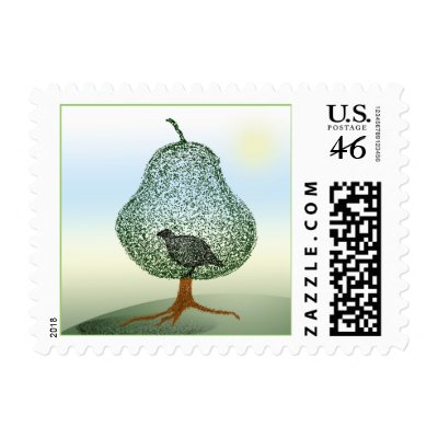 Partridge In A Pear Tree Stamp