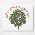 Partridge in a Perar Tree mousepads by cutechristmas Partridge in a Perar Tree mousepads