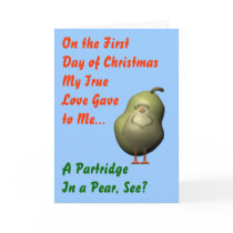 Partridge Pun Xmas cards