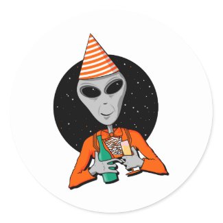 Party Alien sticker