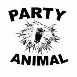 Party Animal. A Fun Design for Fun People. Acrylic Cut Outs