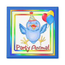 Party Animal Bluebird magnets by Spice Party Animal Bluebird magnets