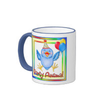Party Animal Bluebird mugs by Spice Party Animal Bluebird mugs