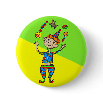 Party Animal Boy buttons