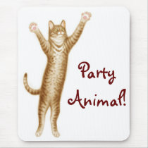 Party Animal Cat Mousepad