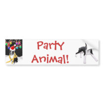 Party Animal Christmas Bumper Sticker bumper stickers