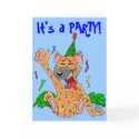 Party Animal Hyena Card by bizarrecartoons Party Animal Hyena Card