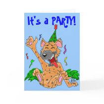 Party Animal Hyena Card