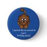 Party Animal Lion Button Favors Party Souvenirs