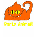 Party Animal Orange Blob Monster T-Shirt by hipkidstees Party Animal Orange Blob Monster T-Shirt