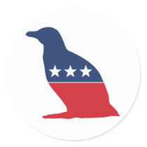 Party Animal - Penguin stickers
