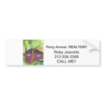 Party-Animal Realtor Bumpersticker! Bumper Stickers