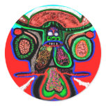 Party Animal - Red Bull in high spirits Round Stickers